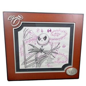 Disney Nightmare Before Christmas Jack Skellington Signed Sketch Monica Willis